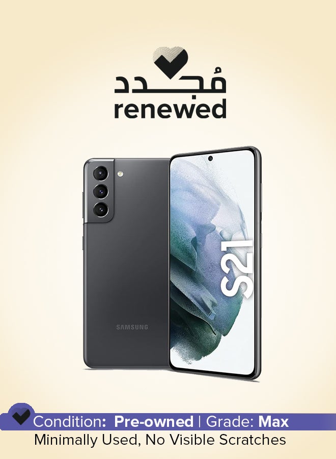 Samsung Renewed - Galaxy S21 Dual SIM Phantom Gray 8GB RAM 128GB 5G - Middle East Version - Image 1