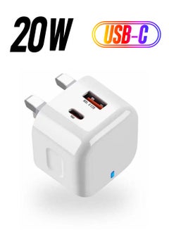 Earldom Dual Port Power Supply 3.0 Adapter Plug White  - Image 1