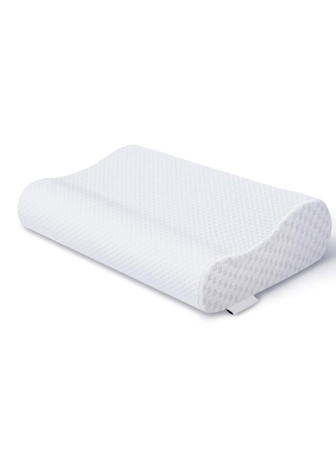 Ergonomic Contour Pillow Memory Foam White 40x60cm - Image 1