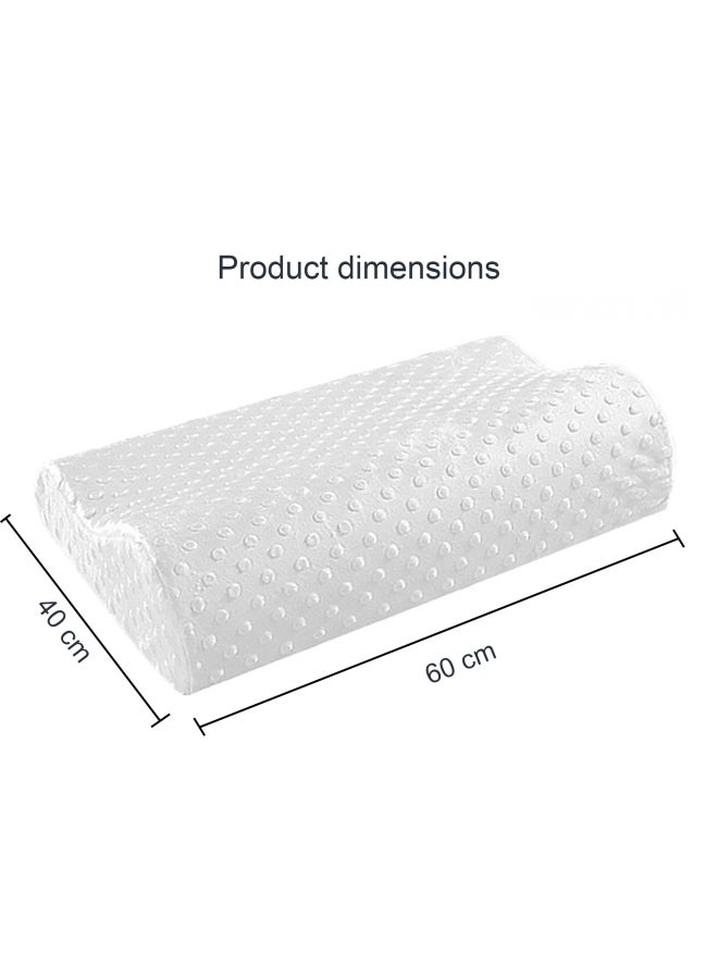 Ergonomic Contour Pillow Memory Foam White 40x60cm - Image 2