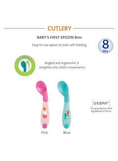 Chicco Baby'S First Spoon 8M+ Boy, Blue  - Image 4