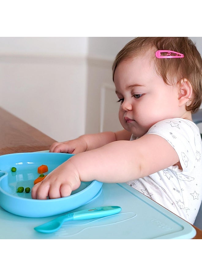 Chicco - Baby'S First Spoon 8M+ Boy, Blue - Image 1