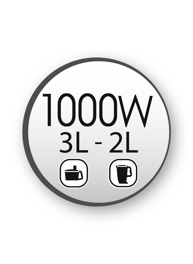 مولينكس محضر طعام 3 L 1000 W FP825E27 رمادي - Image 3