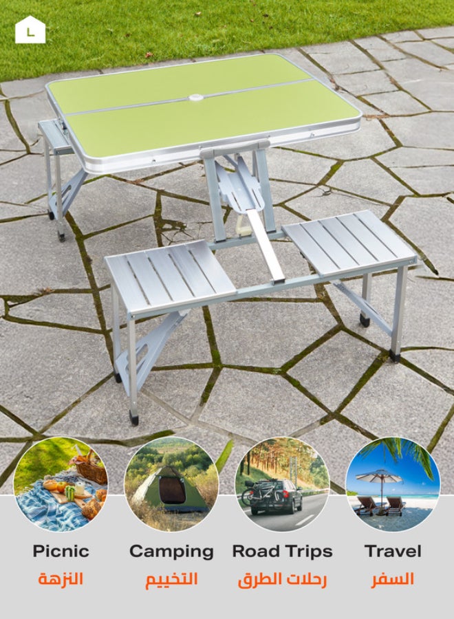 LAWAZIM 4-Seat Folding Table Multicolour  - Image 4