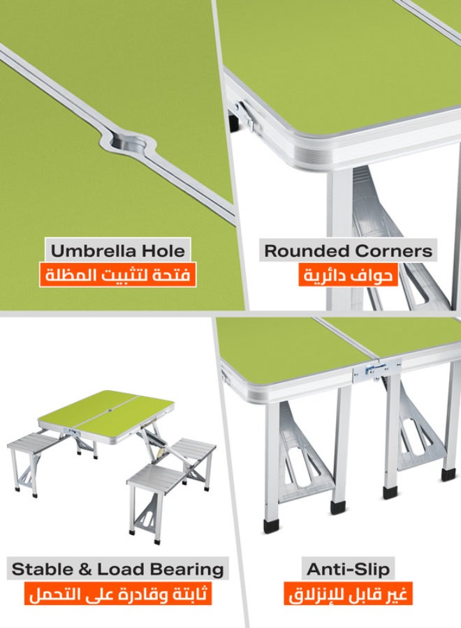 LAWAZIM 4-Seat Folding Table Multicolour  - Image 3