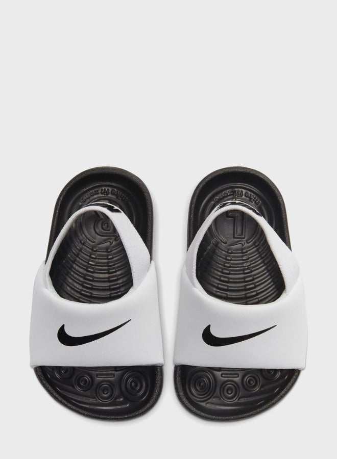 nike slides with straps on the back