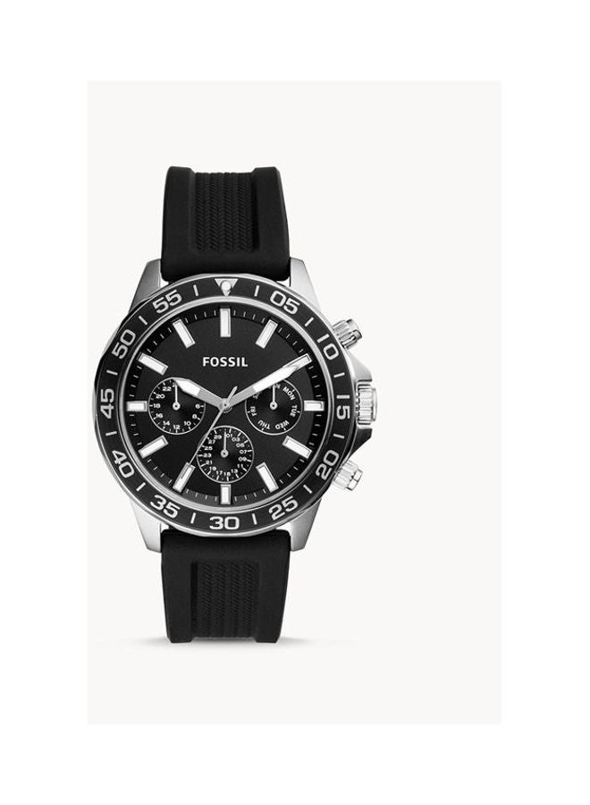FOSSIL Men's Bannon Multifunction Silicone Watch BQ2494 - 45 mm - Black - Image 1