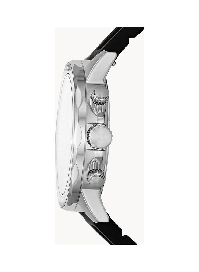 FOSSIL Men's Bannon Multifunction Silicone Watch BQ2494 - 45 mm - Black - Image 3