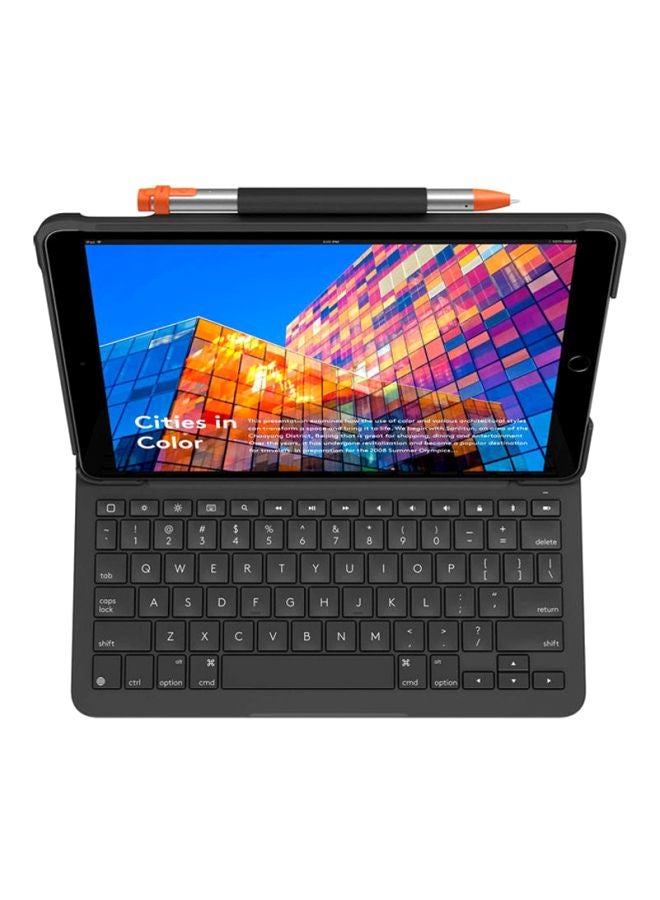 لوجيتيك حافظة لوحة مفاتيح لجهاز Apple iPad Air (الجيل الثالث) مقاس 10.5 بوصات، مزودة بلوحة مفاتيح لاسلكية مدمجة - Image 5