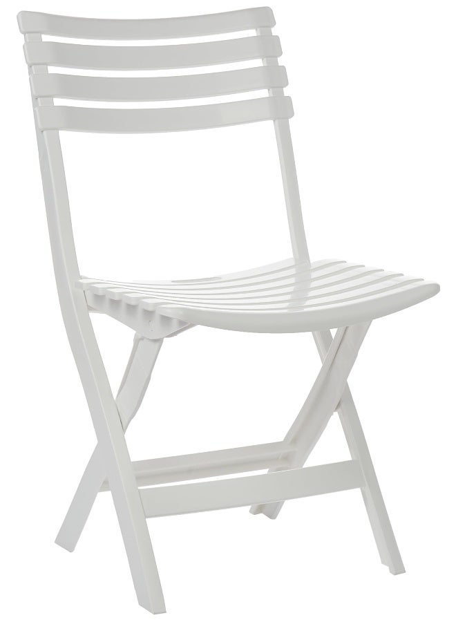 Cosmoplast - Portable Camping Folding Chair & Table Set  White White - Image 1