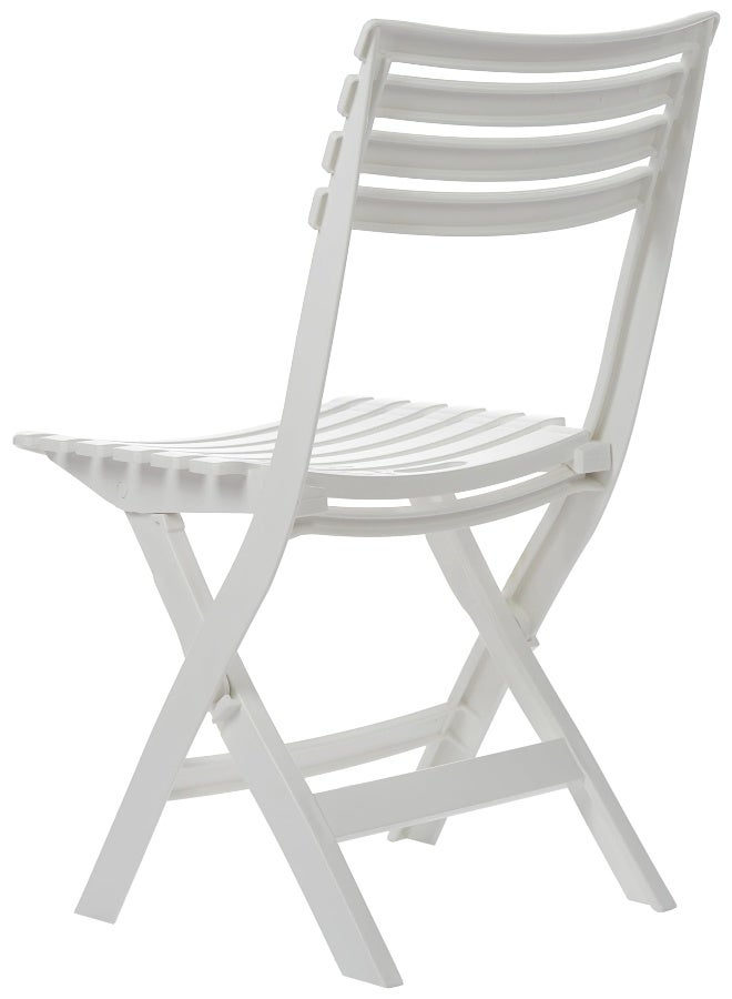 Cosmoplast - Portable Camping Folding Chair & Table Set  White White - Image 1