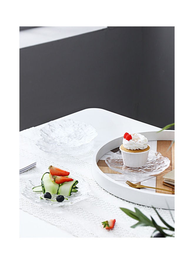 شور أطباق زجاجية من 4 قطع شفاف 15x2.7سم - Image 2