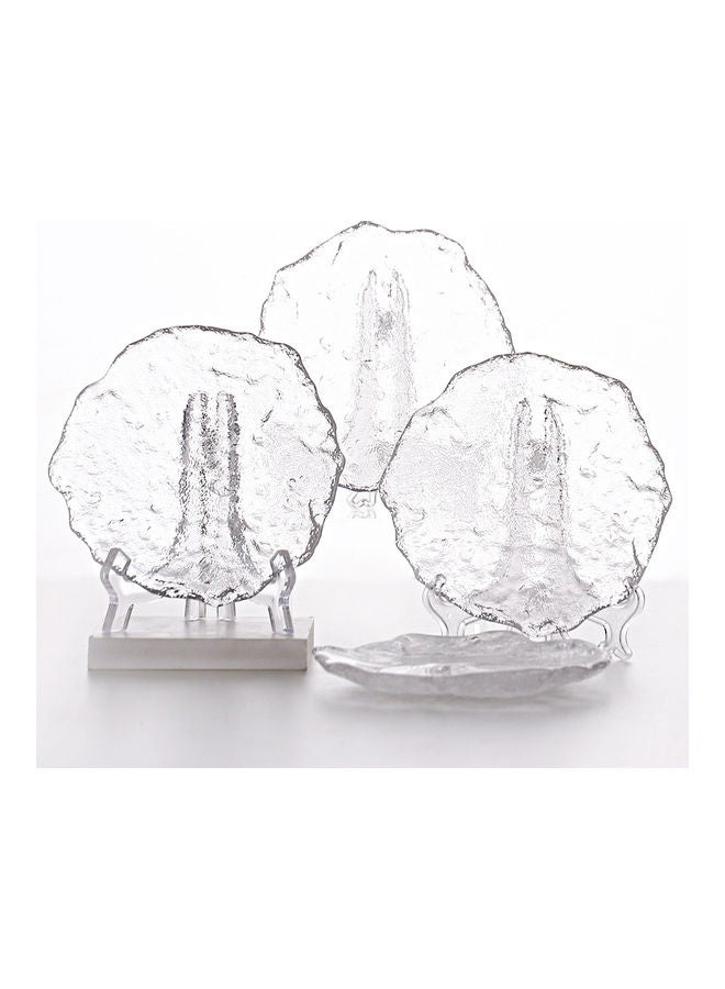 شور أطباق زجاجية من 4 قطع شفاف 15x2.7سم - Image 5