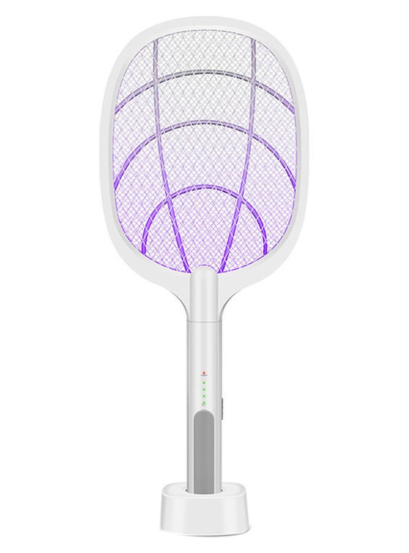 منشة كهربائية 2 في 1 قابلة للشحن عبر USB، لون أبيض، 54x5x22 سم أبيض 54x5x22سم - Image 1