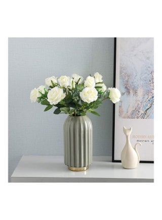 12 Pcs Artificial Rose Stem 52 cm White - pnsku/N46439471A/45/_/1703080441/bdee4728-7744-4cda-87b0-afa7013bb742