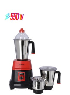 كريبتون مطحنة وعجان 3 في 1 مع شفرات من الستانلس ستيل وأغطية غير قابلة للكسر 550 W KNB6192 أحمر  - Image 1