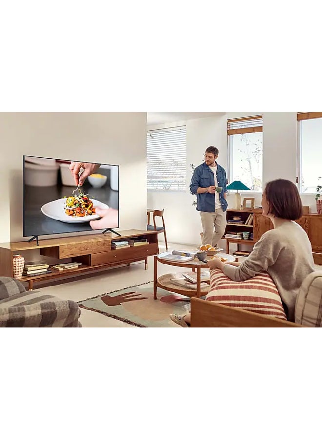Samsung - 55-Inch Crystal UHD LED OS 4K Flat Smart TV UA55AU7000UXEG Titan Grey - Image 1