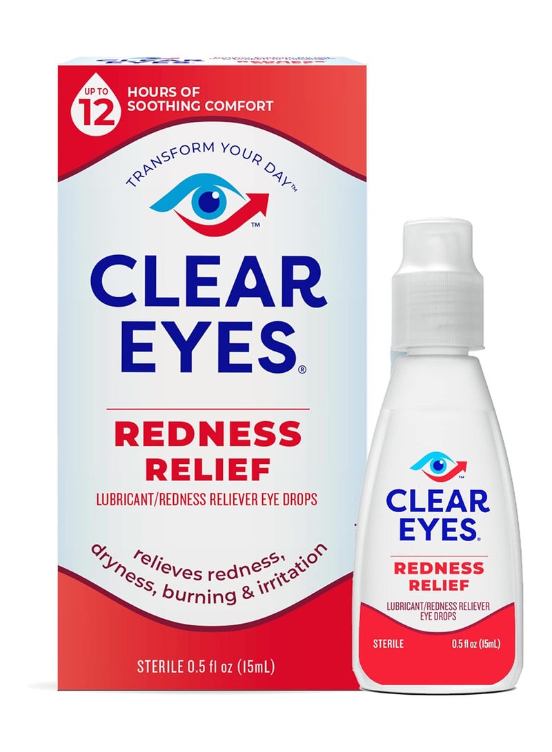 Clear Eyes Redness Relief Lubricant Eye Drops 0.5 Fl Oz  - Image 1