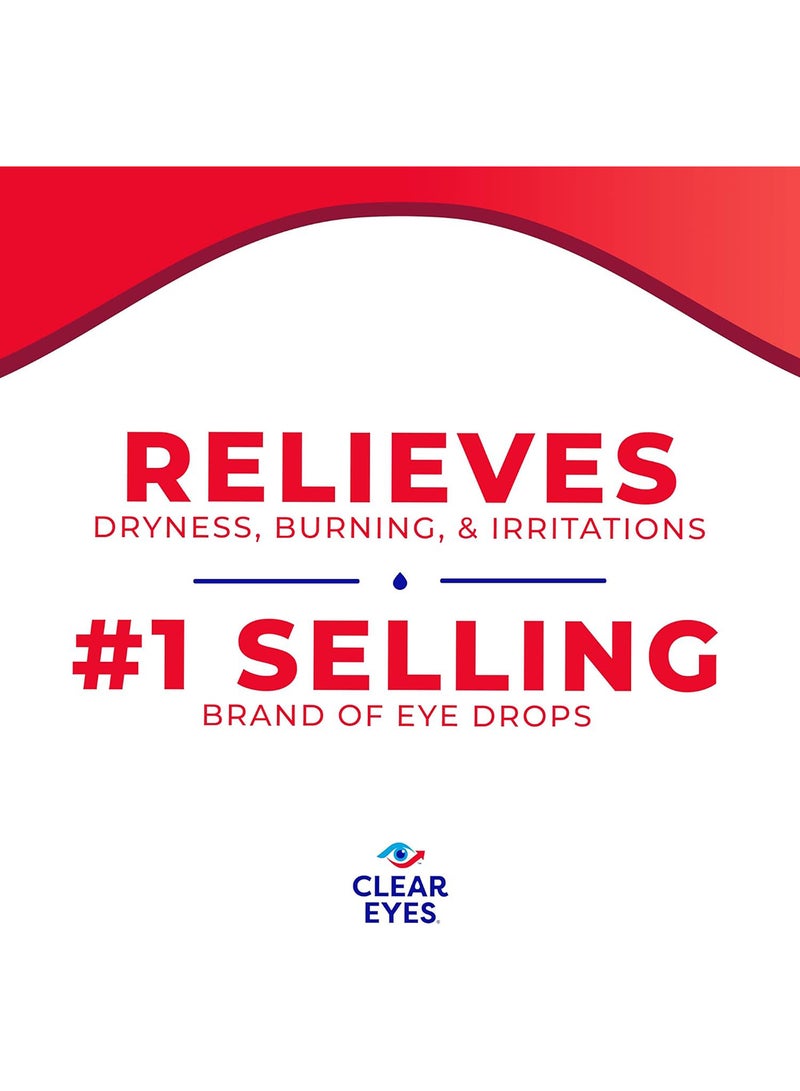 Clear Eyes Redness Relief Lubricant Eye Drops 0.5 Fl Oz  - Image 2