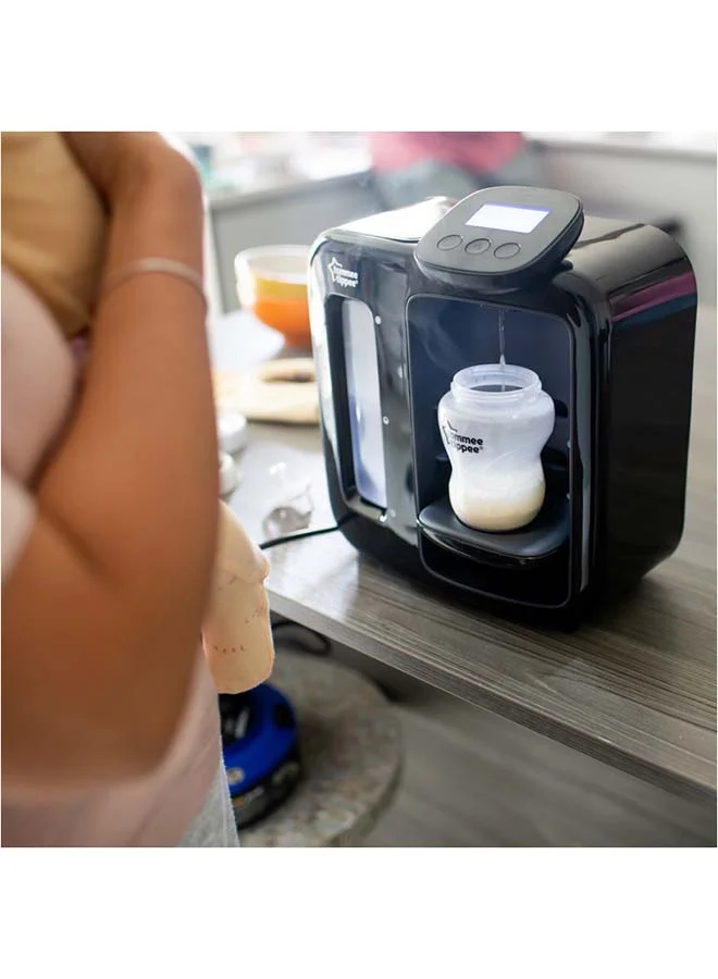 تومي تيبي optimal Prep Day and Night Machine Instant and Fast Baby Bottle Maker with Antibacterial Filter, Digital Display and Sleep-Friendly Features, Black