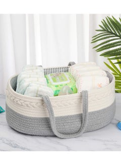 Cotton Rope Diaper Caddy - Grey - pnsku/N46515432A/45/_/1706588823/94fd44bf-4dad-43ee-a053-46ee841fbf38