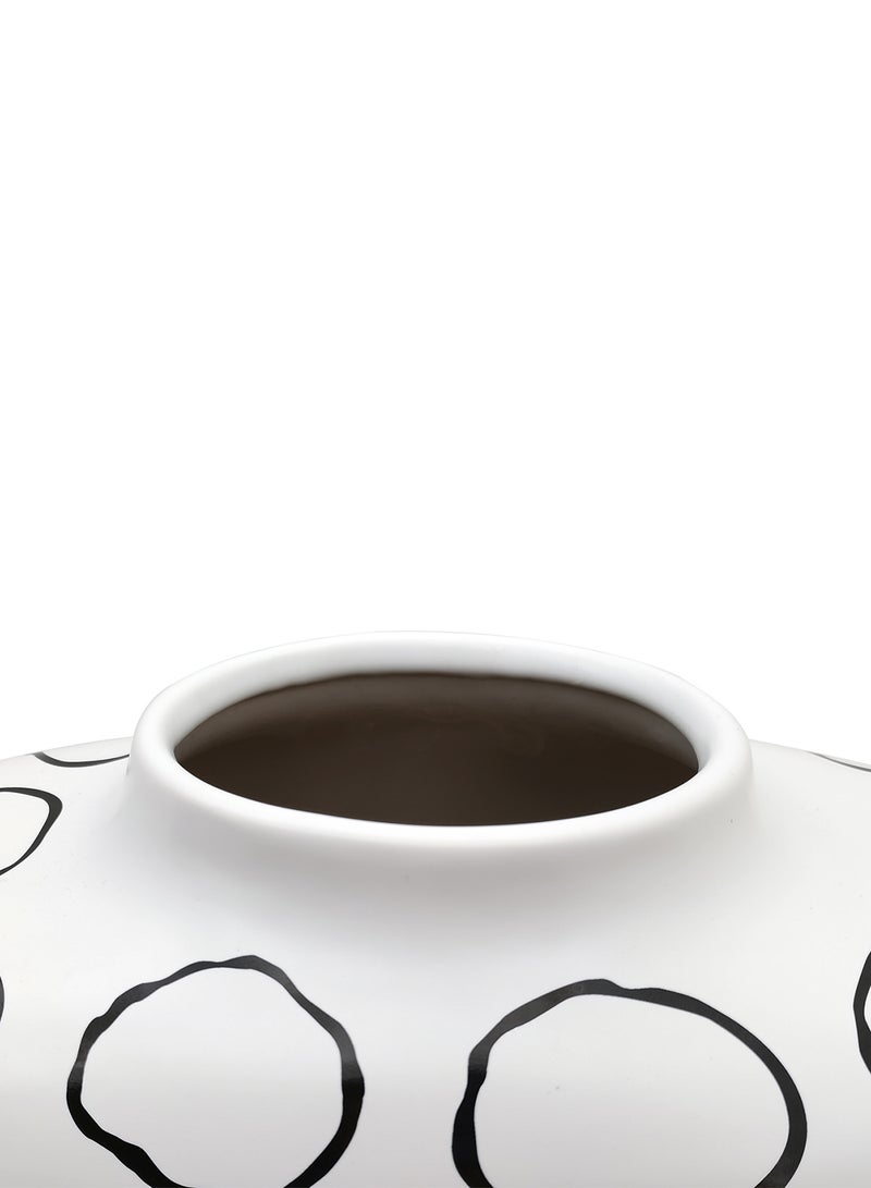 Switch Modern Design Ceramic Vase Unique Luxury Quality Material For The Perfect Stylish Home N13-001 White/Black 41 x 22.5 x 33.5cm - Image 4