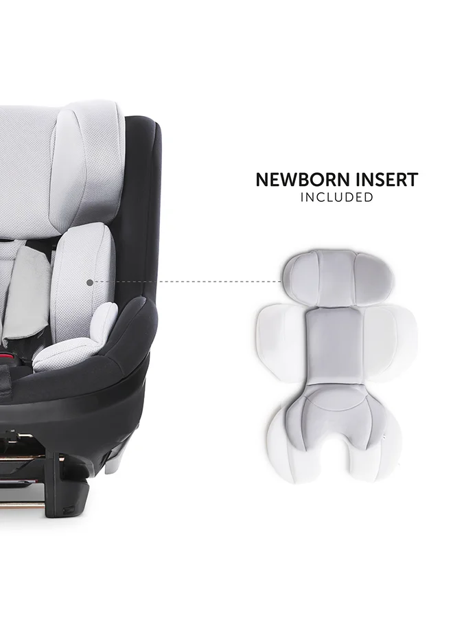 hauck Ipro Kids Set Car Seats, Plus Base, Isize, Rear - Facing From 40 - 105Cm Body Size, Forward - Facing From 76Cm Body Size, 0M To 4Y - Lunar
