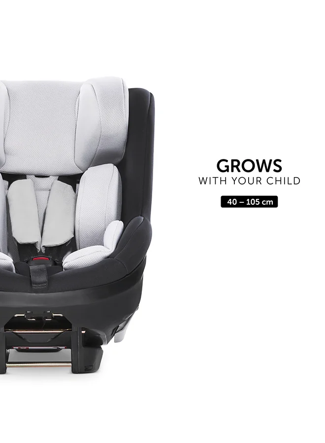hauck Ipro Kids Set Car Seats, Plus Base, Isize, Rear - Facing From 40 - 105Cm Body Size, Forward - Facing From 76Cm Body Size, 0M To 4Y - Lunar