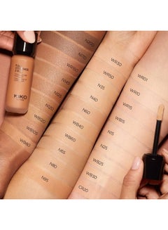 KIKO MILANO Full Coverage 2 In 1 Foundation & Concealer Warm Rose 30  - Image 3