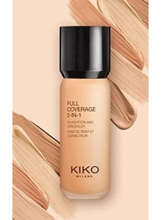KIKO MILANO - Full Coverage 2 In 1 Foundation & Concealer Neutral 60 - Image 1