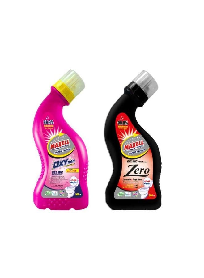 ماكسل منظف حمام من قطعتين متعدد الألوان