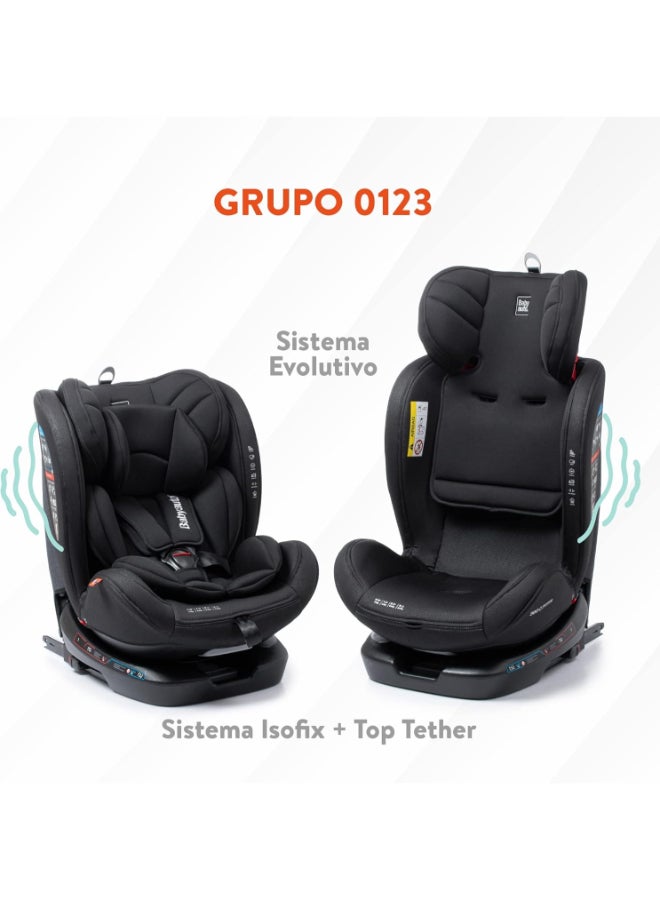 Babyauto - Revolta 360 Degree Rotating And Reclining Baby Car Seat, From Birth To 12 Years, From 0 - 36 Kg Group 0,1,2,3 - Grey Melange - Image 1