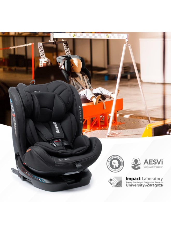 Babyauto - Revolta 360 Degree Rotating And Reclining Baby Car Seat, From Birth To 12 Years, From 0 - 36 Kg Group 0,1,2,3 - Grey Melange - Image 1
