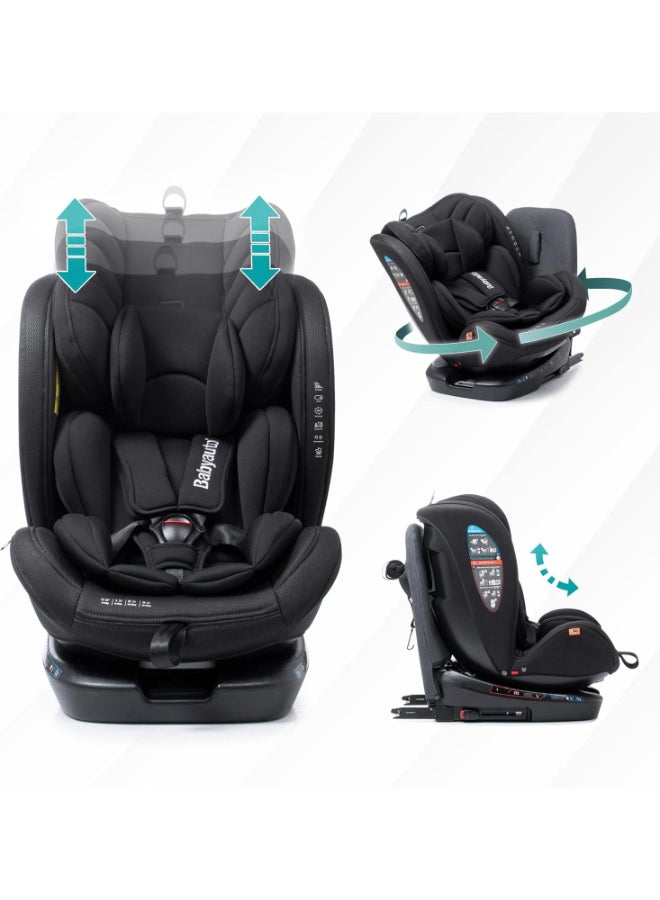 Babyauto - Revolta 360 Degree Rotating And Reclining Baby Car Seat, From Birth To 12 Years, From 0 - 36 Kg Group 0,1,2,3 - Grey Melange - Image 1