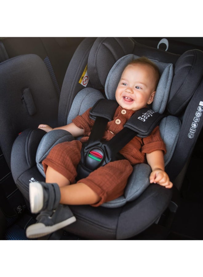 Babyauto - Revolta 360 Degree Rotating And Reclining Baby Car Seat, From Birth To 12 Years, From 0 - 36 Kg Group 0,1,2,3 - Grey Melange - Image 1