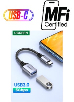 Ugreen USB C to USB 3.0 Adapter C Female to USB Male USB C 3.1 Converter 5Gbps Compatible with MacBook Pro 2018/2017 iPad Pro 2020/2018 Galaxy Note20 Ultra Laptops Chargers black  - Image 1