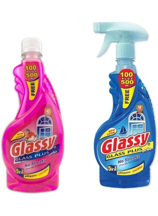 Magic Glass Cleaner- 2 Pieces Multicolour 700ml