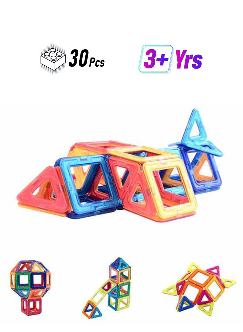 Arabest JZRtoys05 30-Piece Magnetic Building Blocks 30 3+ Years  - Image 1