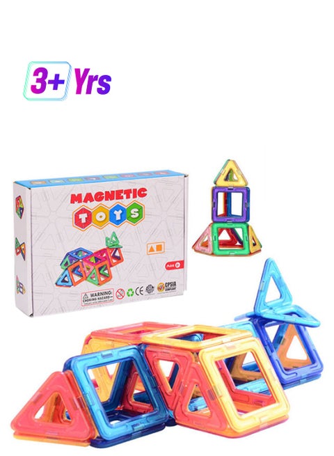 JZRtoys04 40- Piece Jolly mags 3D Magnetic Building Blocks Set 40 3+ Years