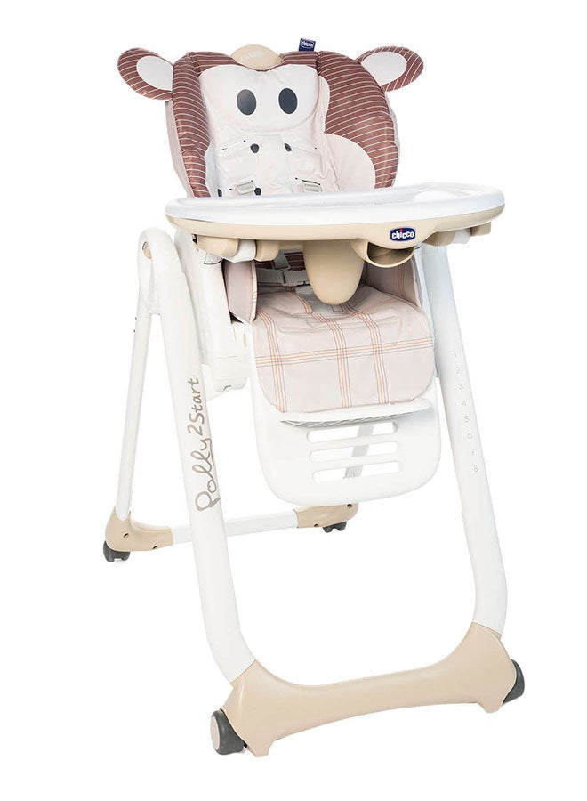 Chicco - Polly 2 Start Highchair 0M-3Y, Monkey - Image 1