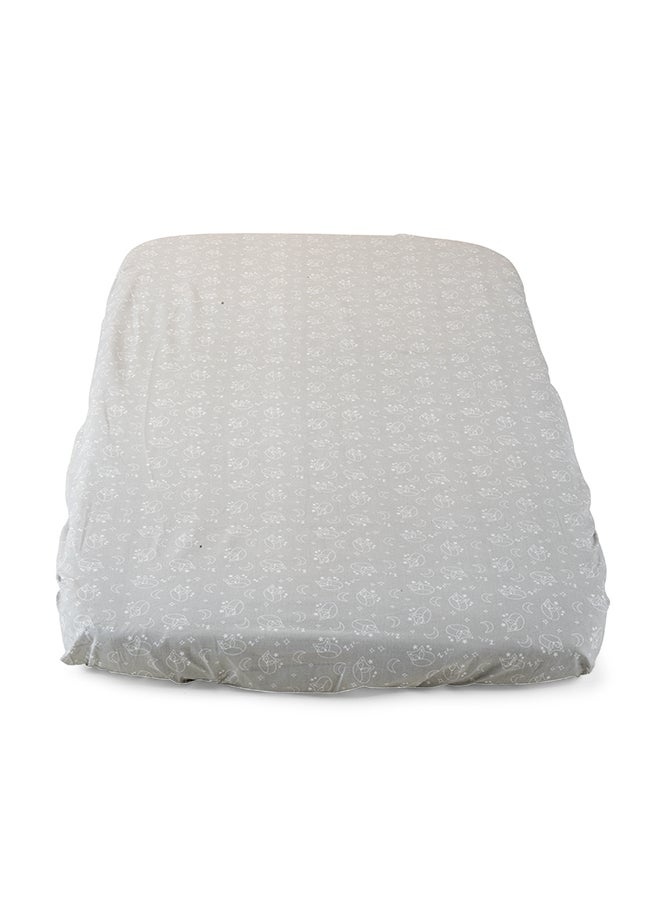 Chicco - Crib Set 2 Fitted Sheets For Next2Me Air / Magic, Grey Fox - Image 1