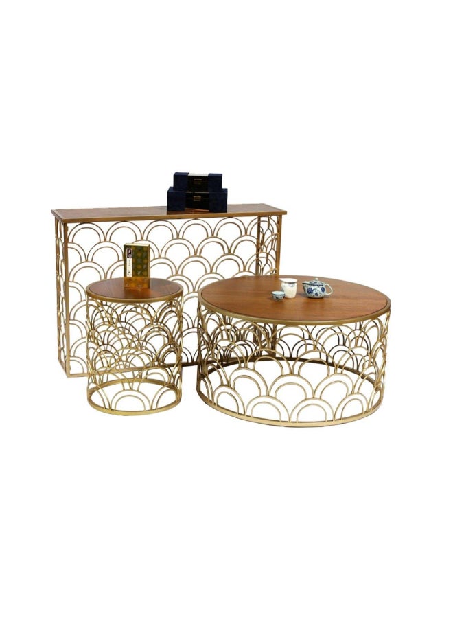 DANUBE HOME Lorcan Coffee Table Brown - Image 4