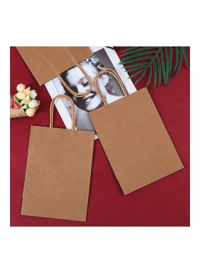 24-Piece Paper Gift Bag Set Brown - Image 4