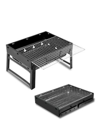 stainless steel foldable bbq grill | portable barbecue grill 35 x 27cm black | outdoor stainless steel charcoal grill | durable and easy to clean Multicolour 35x27cm - pnsku/N46614842A/45/_/1731238373/c2badab3-3a5f-4fc6-9d15-1f2882062092
