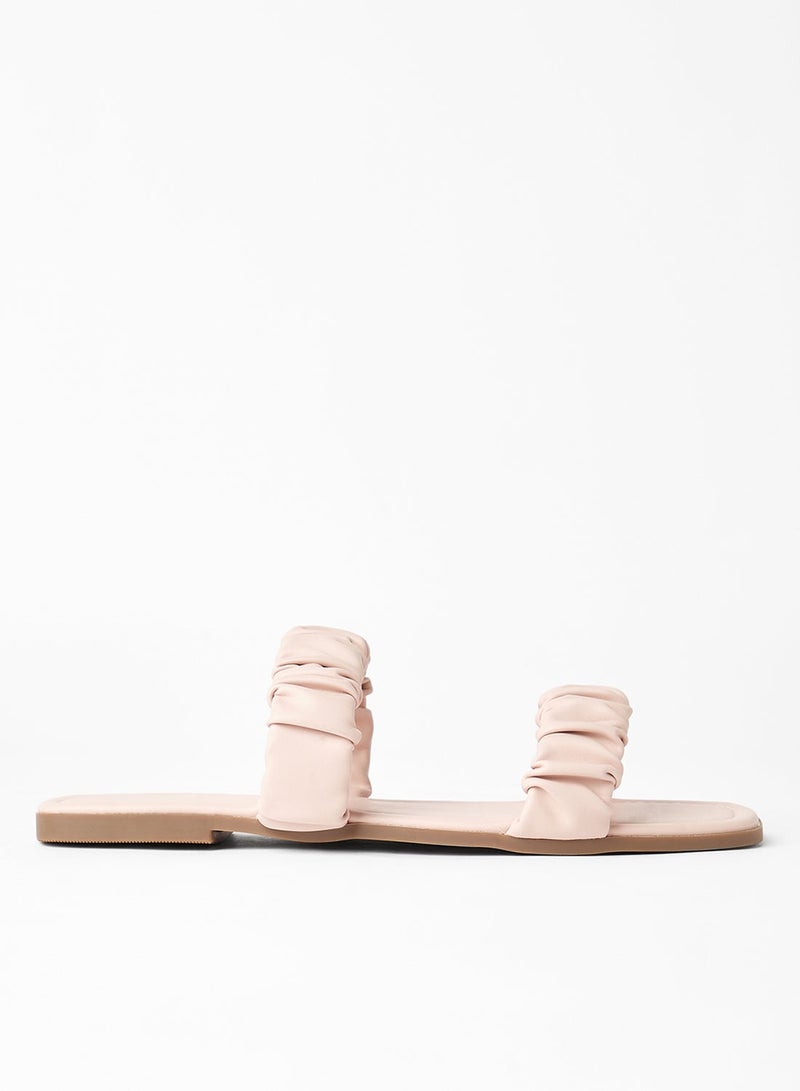 Geoomnii - Comfortable Footbed Trendy Flat Sandals Gardi Blush - Image 1