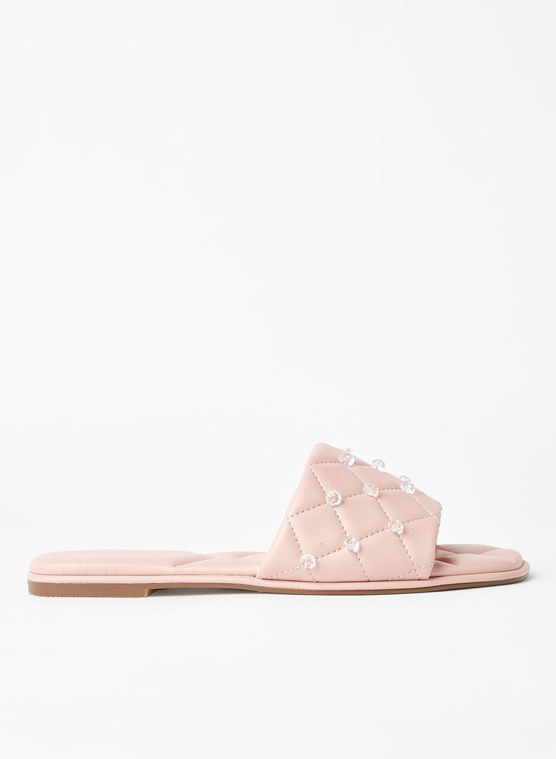 Geoomnii - Comfortable Footbed Trendy Flat Sandals Cardiff Pink - Image 1