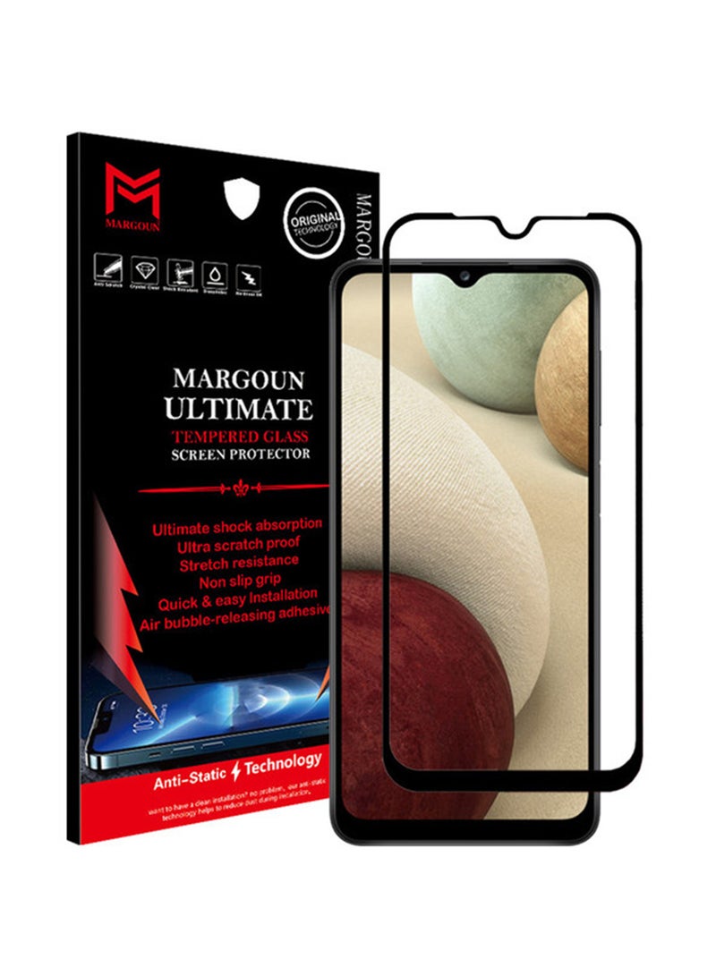 MARGOUN Ultimate Tempered Glass Screen Protector For Samsung Galaxy M02 Black/Clear - Image 1