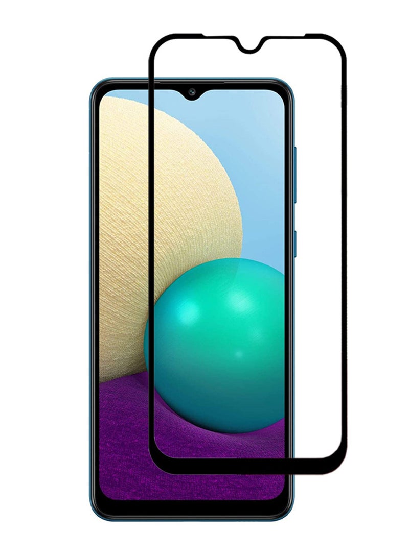 مارجون لاصقة حماية للشاشة ألتيميت من الزجاج المقوى لهاتف سامسونج جالاكسي A02 أسود/شفاف - Image 2