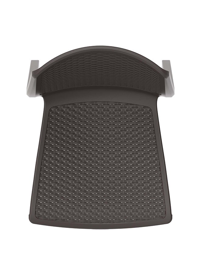 كوزموبلاست كرسي سيدر راتان بدون يد بني - Image 5