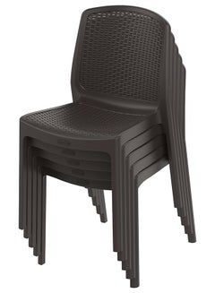 كوزموبلاست كرسي سيدر راتان بدون يد بني  - Image 4